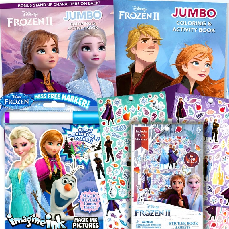 Disney Studios Disney Frozen 2 Coloring Book & Stickers Activity Deluxe Set - Image 1